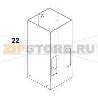 Column, Interm. Part, White Bear Varimixer RN20 VL-2                                                                                