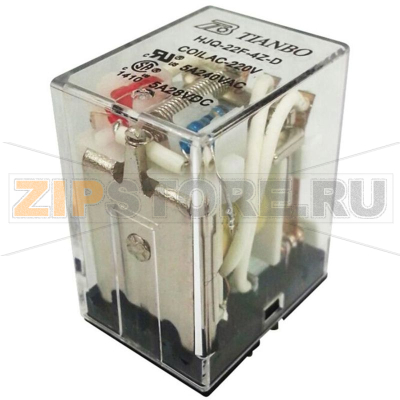 Реле электромагнитное 230 В/AC, 5 А, 1 шт Tianbo HJQ-22F-4Z-220/240VAC 