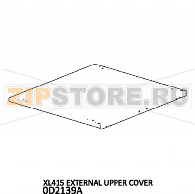 External upper cover Unox XL 415 External upper cover Unox XL 415Запчасть на деталировке под номером: 1Название запчасти на английском языке: External upper cover Unox XL 415