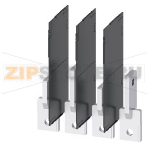 ПЕРЕДНЯЯ СОЕДИНИТЕЛЬНАЯ ПЛАСТИНА С ПОВОРОТ. НА РЕБРО 4 ШТ. ПРИНАДЛЕЖНОСТЬ ДЛЯ: 3VA2 400/630 Siemens 3VA9484-0QD00 