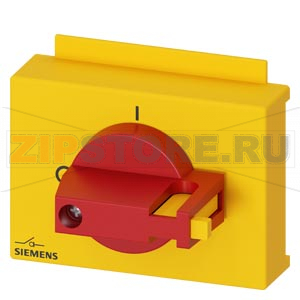 Аксессуар для 3KD0 типоразмер 01 direct handle, Emergency switching off, 3-пол. padlockable in OFF-position Siemens 3KD9011-8C 