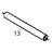 Rubber tube Ø17xØ10x380 Fagor FI-120