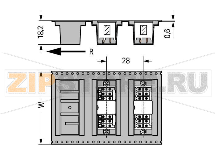 MCS MINI HD THR male header, 2-row; 0.8 x 0.8 mm solder pin; straight; 100% protected against mismating; in tape-and-reel packaging; Pin spacing 3.5 mm; 2 x 5-pole; black Wago 713-1405/117-000/997-406 Вилки для пайки оплавлением припоя для поверхностного монтажаРазделенные разъемы выводов предотвращают повреждения и обеспечивают вилкам защиту от касания в неподсоединенном состоянии100% защита от неправильного подсоединенияВозможны варианты кодировки...