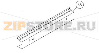 Панель управления (пустая) Unox XF 030 Оригинальное название запчасти: 2A0010 - STANDARD UNPROCESSED STAINLESS STEEL CONTROL PANEL AR Unox XF 030 На деталировке запчасть Unox XF 030 под номером: 68