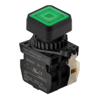 Выключатель кнопочный, Ø отверстия: 22/25 мм Autonics S2PRS-P3GABL